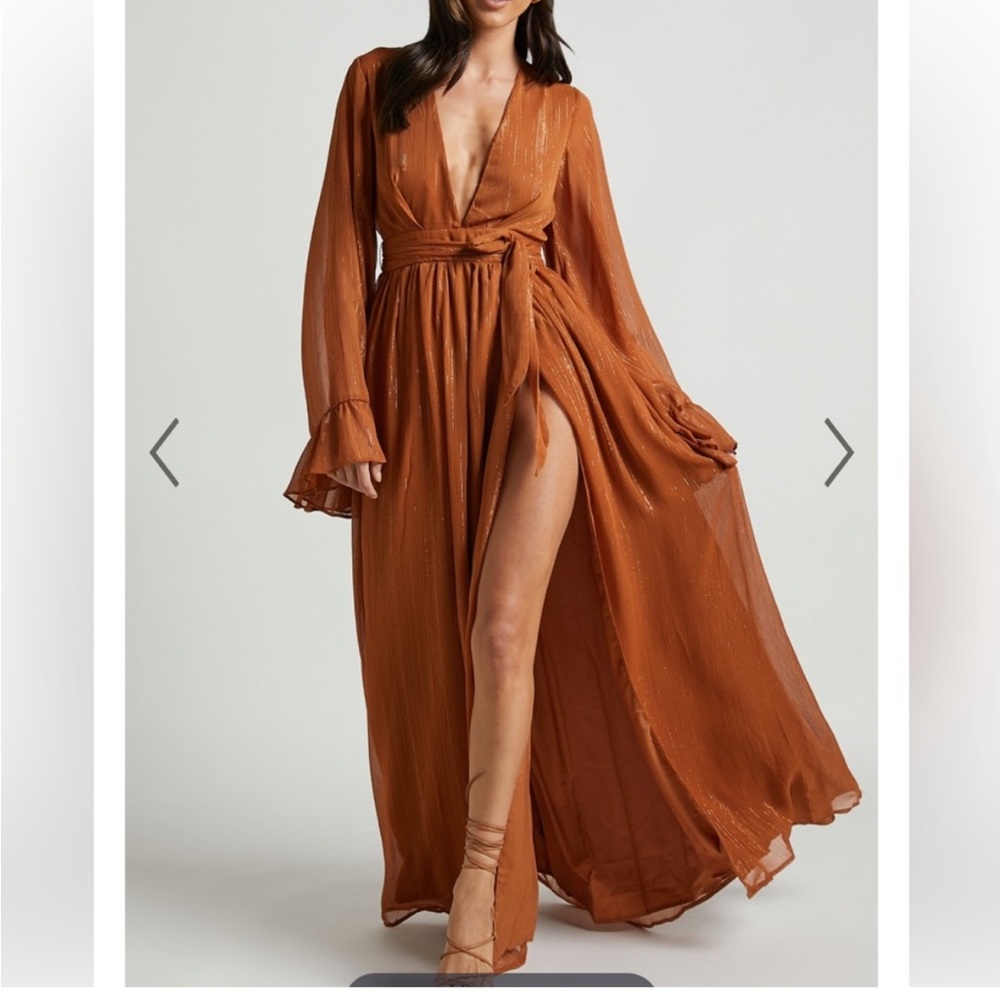 Plunge maxi Dress